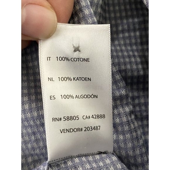 Synrgy Men’s Short Sleeve Button Down Shirt Casual Blue Size XXL - Picture 7 of 9